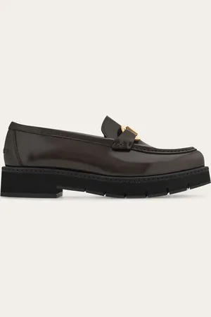 Salvatore Ferragamo Damen Loafer in Mokassin-Machart mit Gancini-Ornament Größe 35