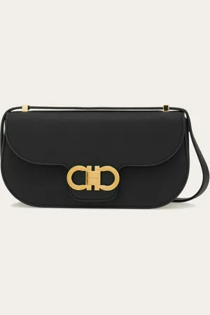 Salvatore Ferragamo Damen Umhängetasche mit Doppel-Gancini