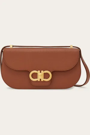 Salvatore Ferragamo Damen Umhängetasche mit Doppel-Gancini