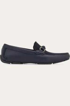 Salvatore Ferragamo Herren Driver-Mokassin mit Gancini-Trense Größe 42.5