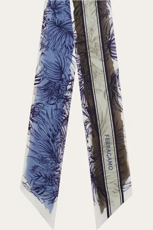 Salvatore Ferragamo Damen Gravure print silk bandeau