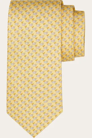 Salvatore Ferragamo Herren Seidenkrawatte mit Wal-Print
