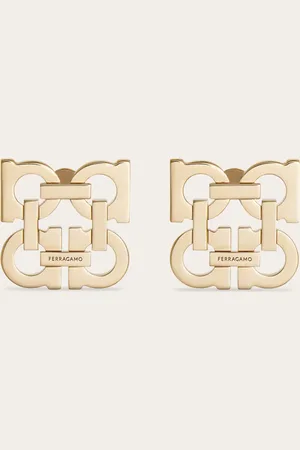 Salvatore Ferragamo Damen Four Gancini clip on earrings