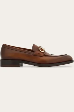 Salvatore Ferragamo Herren Loafer mit Gancini-Trense Größe 40