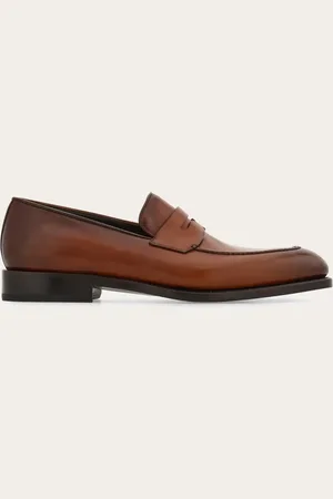 Salvatore Ferragamo Herren Penny-Loafer in Tramezza-Machart Größe 40