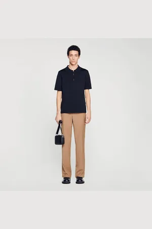 Sandro Poloshirt aus Strick mit Reißverschluss