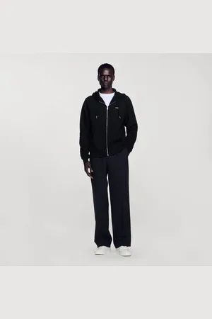 Sandro Hoodie aus Molton mit Kapuze