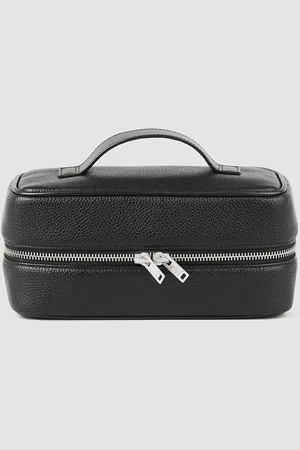 Sandro Kosmetiktasche aus grobem Canvas-Stoff