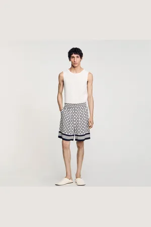 Sandro Fließende Bermudashorts mit Print