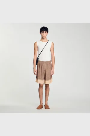 Sandro Fließende Bermudashorts mit Print