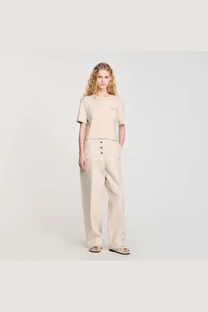Sandro T-Shirt mit Strass-Details