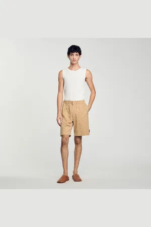 Sandro Shorts mit „Square Cross"-Jacquard