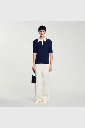 Sandro Zweifarbiges Poloshirt