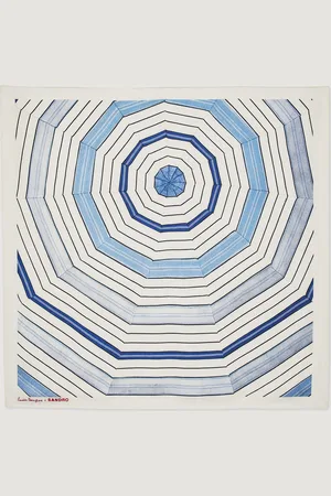 Sandro Seidenhalstuch mit Streifenprint