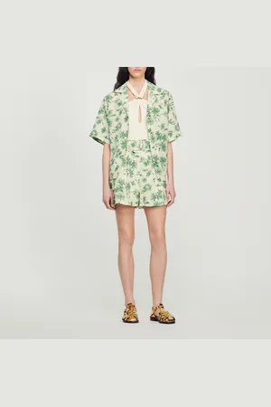 Sandro Weite Shorts mit Palmenprint