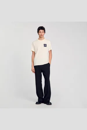 Sandro T-Shirt mit Blumendetail