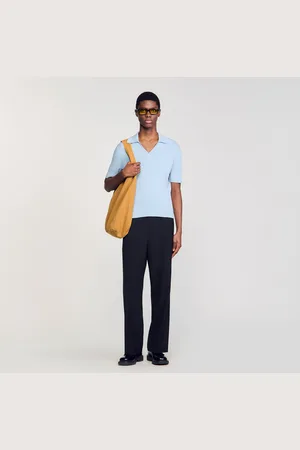 Sandro Poloshirt aus Rippstrick