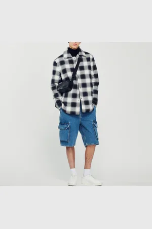 Sandro Gesteppter Blouson mit Karomuster