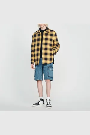 Sandro Gesteppter Blouson mit Karomuster