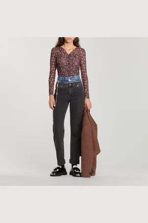 Sandro Top aus Tüll mit Blumenprint