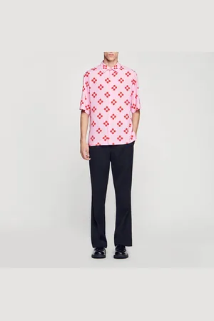 Sandro Cross Flower-Kurzarmhemd