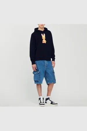 Sandro Kapuzensweatshirt mit Kaninchenprint