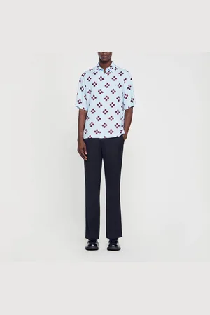 Sandro Cross Flower-Kurzarmhemd