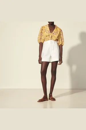 Sandro Shorts mit Frontreißverschluss