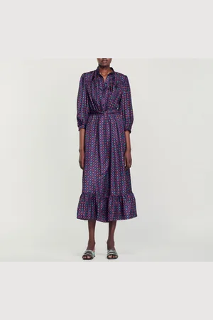 Sandro Midikleid mit Print
