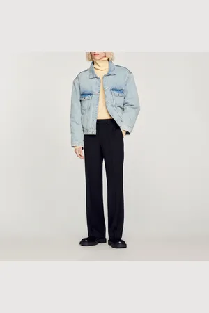 Sandro Denim-Blouson mit aus Molton