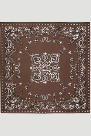 Sandro Seidenhalstuch mit Bandana-Muster