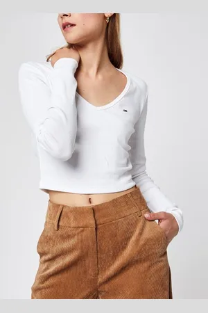 Tommy Hilfiger Bekleidung Tjw Baby Rib Jersey V-Neck Ls - - Größe XS