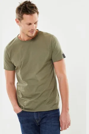 Replay Bekleidung T-shirt col rond basic kaki - - Größe S