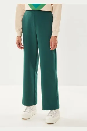 Pieces® Bekleidung PCBOSSY HW WIDE PLAIN PANT NOOS - - Größe XS X 32