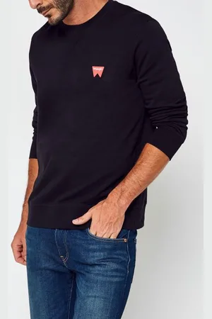 Wrangler Bekleidung Sign Off Crew Black - - Größe XL