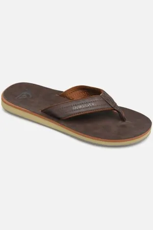 Quiksilver Zehensandalen Carver Nubuck - - Größe 39