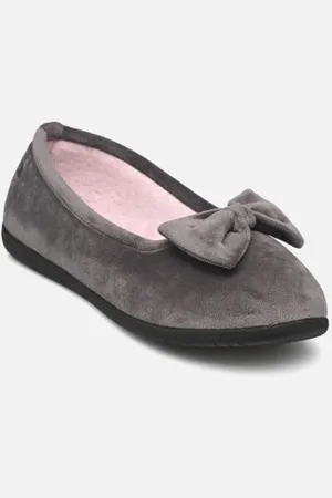 Isotoner Hausschuhe Ballerine Ergo Everywear - Microvelours - - Größe 36