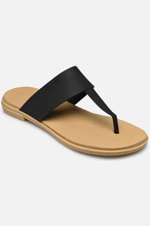 Crocs Zehensandalen Tulum Flip W Blk/Tan - - Größe 36 - 37