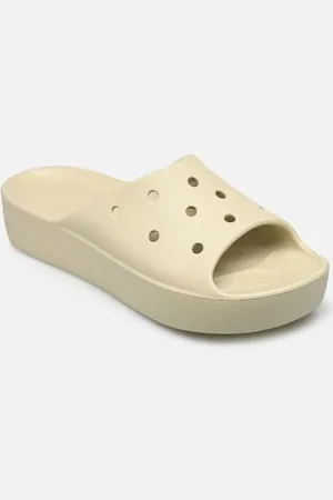 Crocs Sandalen Classic Platform Slide Bone - - Größe 36 - 37