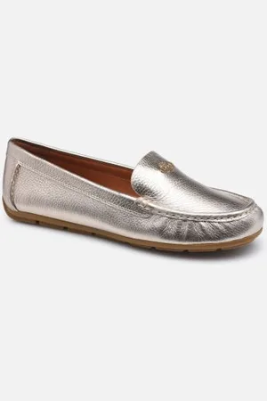 Coach Slipper Marley Metallic Leather Driver - - Größe 36