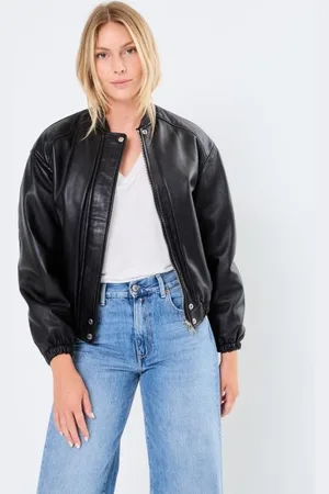 Schott NYC Bekleidung Bomber Cuir Femme - - Größe XS