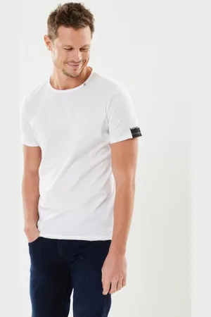 Replay Bekleidung T-shirt col rond basic blanc - - Größe XL