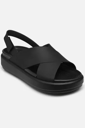 Crocs Sandalen Brooklyn Luxe Cross Strap - - Größe 39 - 40
