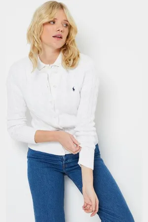 Ralph Lauren Bekleidung Cardigan torsadé en coton à col rond - - Größe L