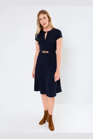 Ralph Lauren Bekleidung Brygitka-Short Sleeve-Day Dress - - Größe 40