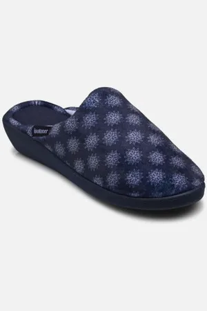 Isotoner Hausschuhe Mules en velours ultra doux talon 4 cm semelle ergonomique W - - Größe 37