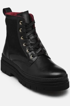 Tommy Hilfiger Stiefeletten & Boots NAUTICAL MELTON LEATHER LACE-UP - - Größe 37