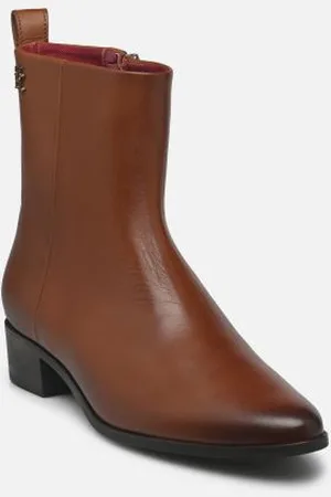 Tommy Hilfiger Stiefeletten & Boots LOW COWBOY FLAT LEATHER - - Größe 36