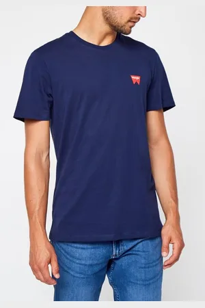Wrangler Bekleidung Sign Off Tee Navy - - Größe XS