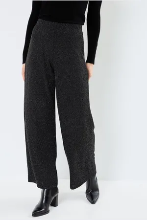 VERO MODA Bekleidung VMKANVA NW GLITTER WIDE PANT JRS - - Größe XS